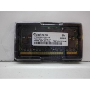 MEMORIE LAPTOP SODIMM DDR1 512MB PC2700 333MHZ INFINEON HYS64D64020NDL-6-B